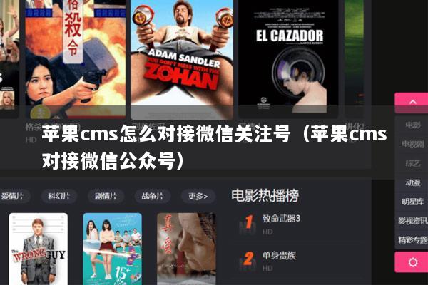 苹果cms怎么对接微信关注号（苹果cms对接微信公众号）