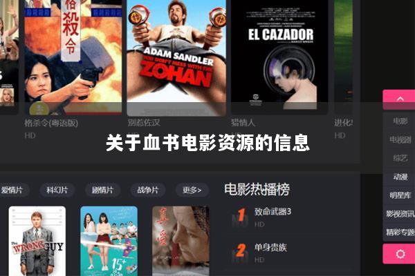 关于血书电影资源的信息