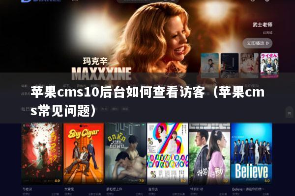 苹果cms10后台如何查看访客（苹果cms常见问题）