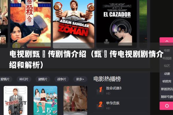 电视剧甄嬛传剧情介绍（甄嬛传电视剧剧情介绍和解析）