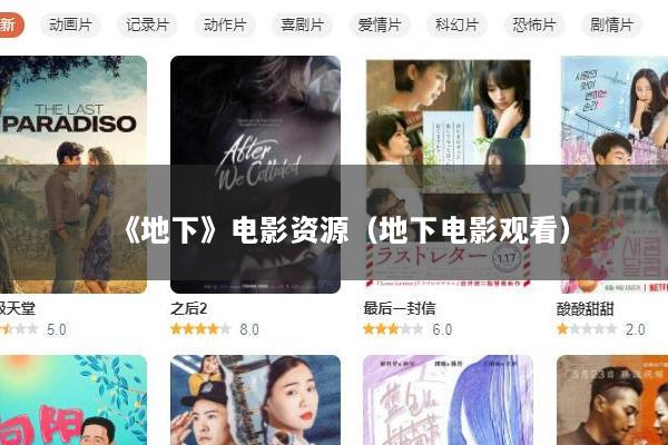 《地下》电影资源（地下电影观看）